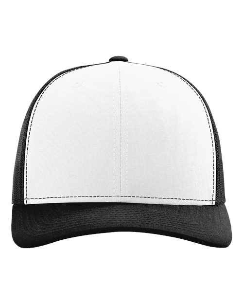 Snapback Trucker Cap - White/ Black Front