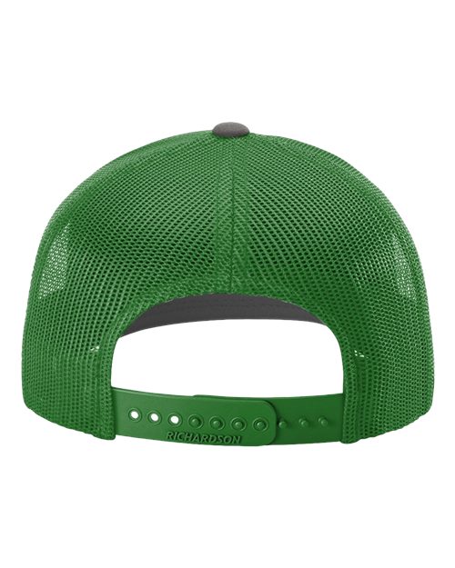 Snapback Trucker Cap - Charcoal/ Kelly Back