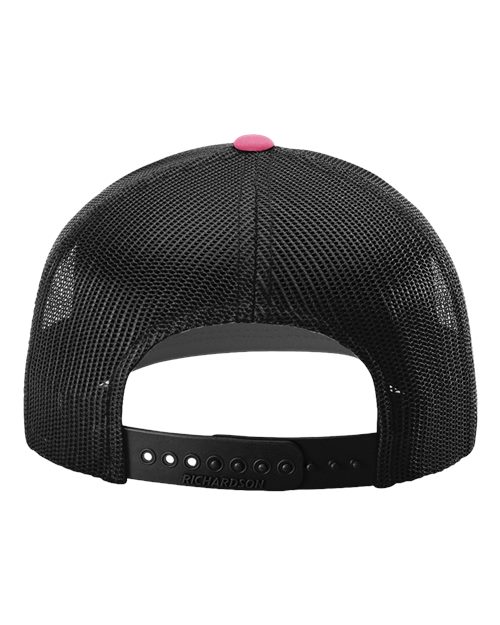 Snapback Trucker Cap - Hot Pink/ Black Back