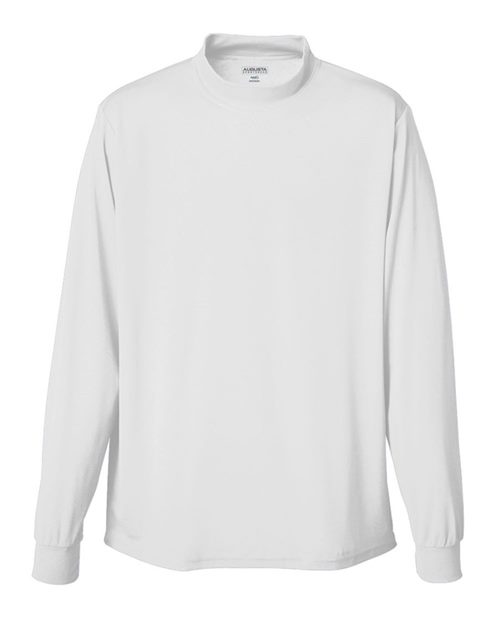 Unisex Wicking Mock Turtleneck - Royal Front