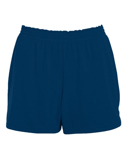 Women's Trim Fit Jersey Shorts - Navy Front