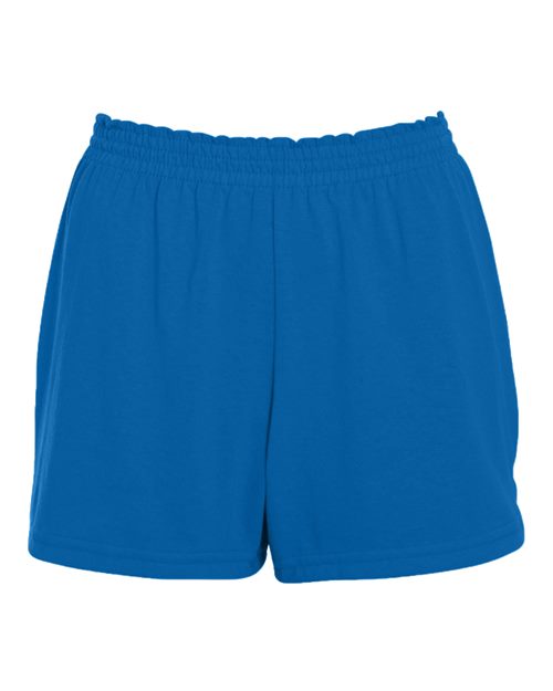 Women's Trim Fit Jersey Shorts - Royal Front