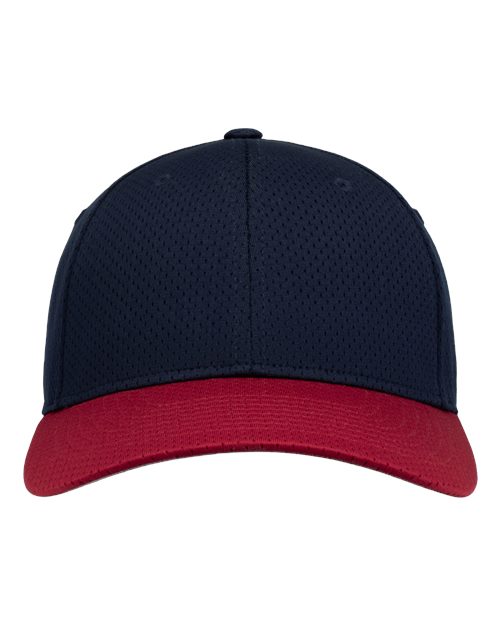 Athletic Mesh Cap - Navy/ Red Front