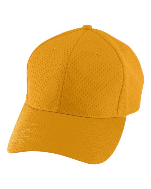 Augusta Sportswear Youth Athletic Mesh Cap - Gold Front