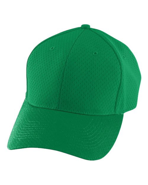 Augusta Sportswear Youth Athletic Mesh Cap - Kelly Front