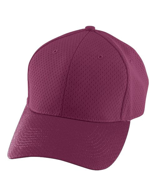 Augusta Sportswear Youth Athletic Mesh Cap - Maroon Front