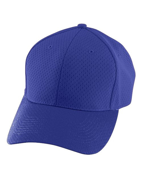 Augusta Sportswear Youth Athletic Mesh Cap - Purple Front