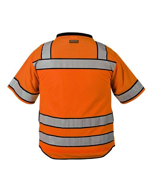 Unisex High Performance Surveyors Vest - Orange Back