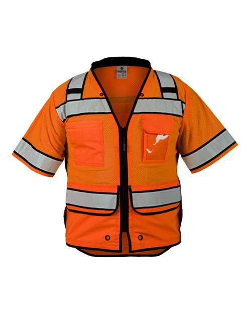 Unisex High Performance Surveyors Vest - Orange Front