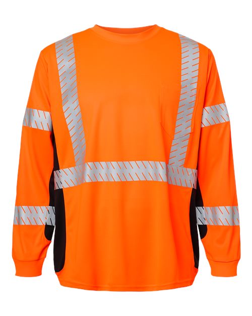 Unisex Premium Black Series® Long Sleeve T-Shirt - Orange Front