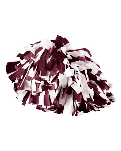 Spirit Cheer Pom - Maroon/ White Front