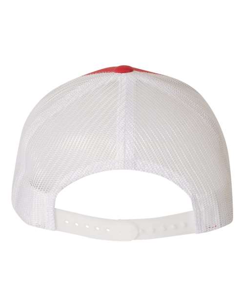 Retro Trucker Cap - Red/ White Back