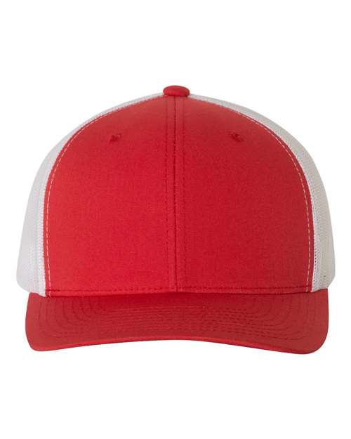 Retro Trucker Cap - Red/ White Front