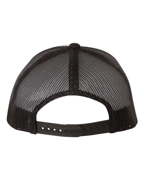 Retro Trucker Cap - Black/ White/ Black Back