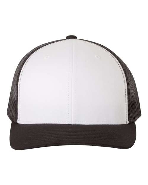 Retro Trucker Cap - Black/ White/ Black Front