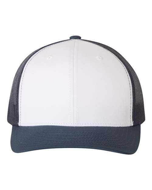 Retro Trucker Cap - Navy/ White/ Navy Front
