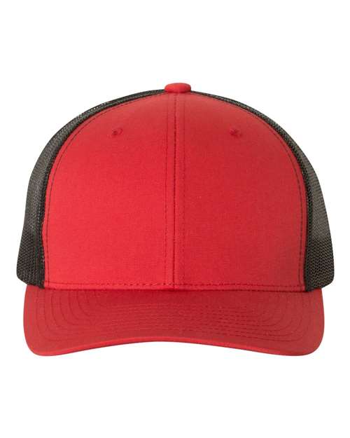 Retro Trucker Cap - Red/ Black Front