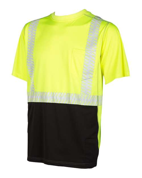 Kishigo Unisex Premium Brilliant Series® High Performance Class 2 T-Shirt - Side