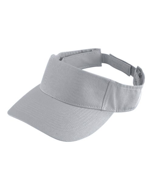Sport Twill Visor - Silver Grey Front