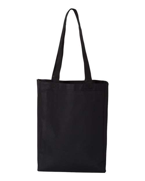 12L Gussetted Shopping Bag - Black Back