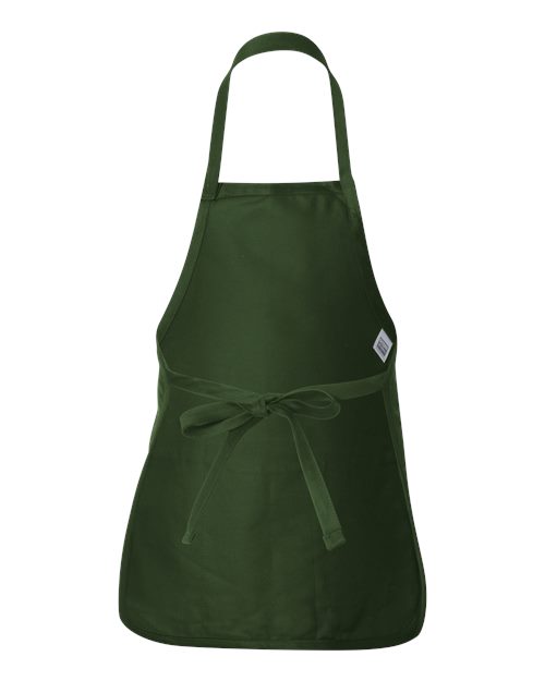 Full-Length Apron with Pouch Pocket - Forest Back