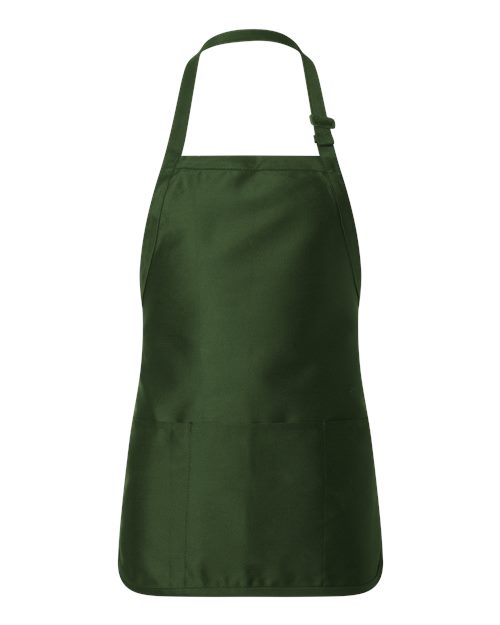 Full-Length Apron with Pouch Pocket - Forest Front