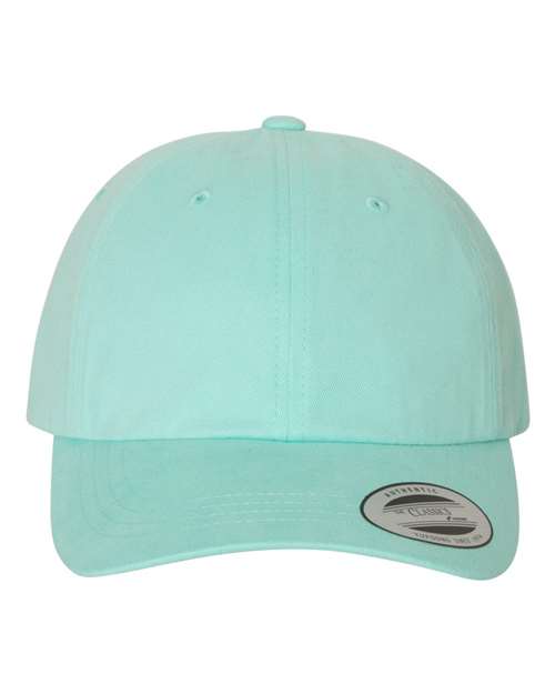 YP Classics Peached Cotton Twill Dad Hat - Diamond Blue Front