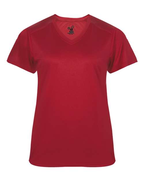 Women's  Ultimate SoftLock™ V-Neck T-Shirt - Red Front