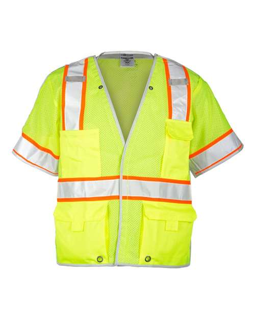 Unisex Premium Brilliant Series® Breakaway Class 3 Vest - Lime Front