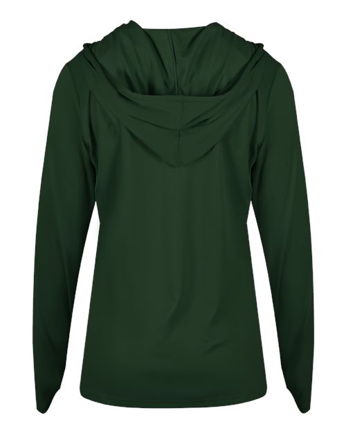 Women's B-Core Long Sleeve Hooded T-Shirt - Forest Back
