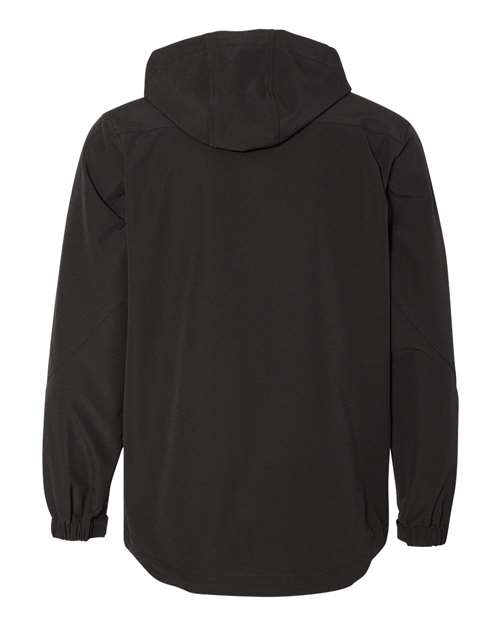 Men's Apex Soft Shell Hooded Jacket - Black Back