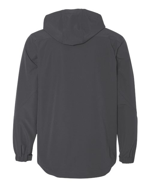 Men's Apex Soft Shell Hooded Jacket - Charcoal Back