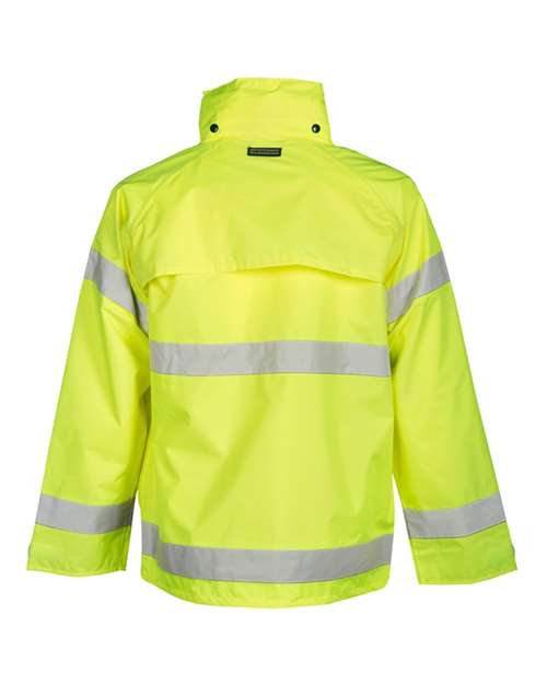 Unisex Storm Stopper Rainwear Jacket - Lime Back