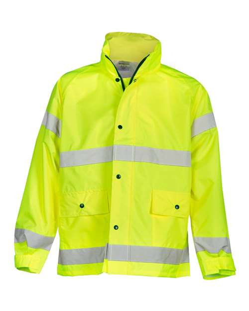 Unisex Storm Stopper Rainwear Jacket - Lime Front