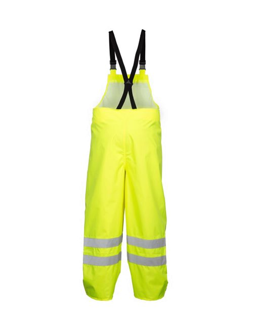 Unisex Storm Stopper Rainwear Bib - Lime Back