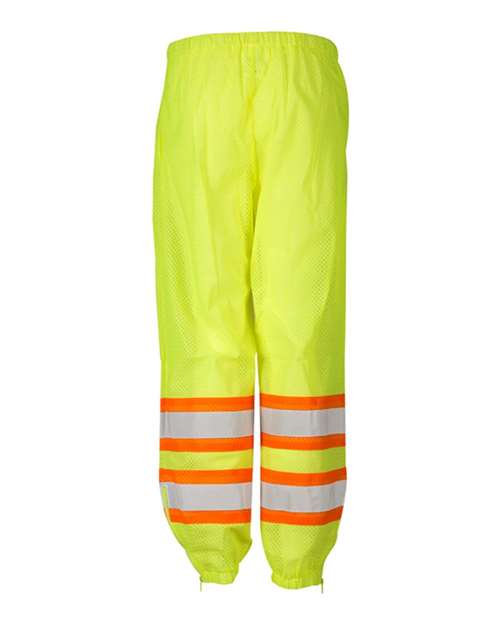 Unisex Mesh Pants - Lime Back