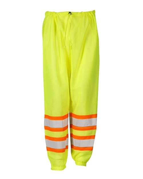 Unisex Mesh Pants - Lime Front