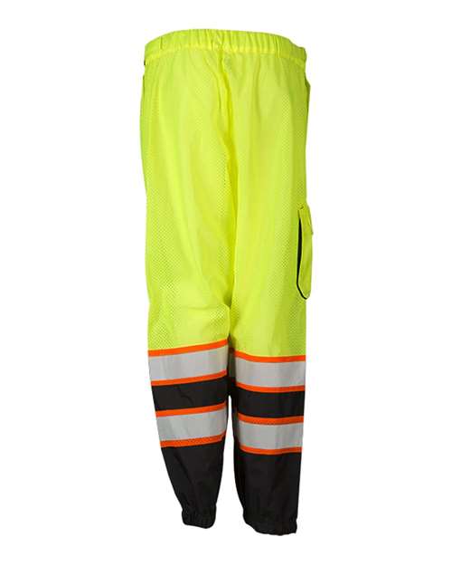 Unisex Premium Brilliant Series® Mesh Pants - Lime Back