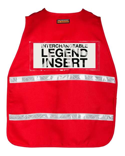 Unisex 700 Series Incident Command Vest - 3708I Red Back