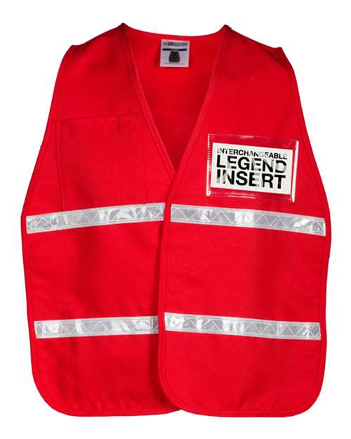 Unisex 700 Series Incident Command Vest - 3708I Red Front