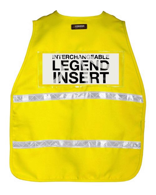 Unisex 700 Series Incident Command Vest - 3710I Yellow Back