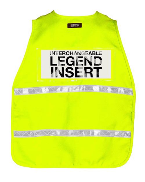 Unisex 700 Series Incident Command Vest - 3713I Lime Back