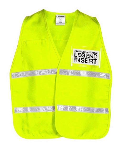 Unisex 700 Series Incident Command Vest - 3713I Lime Front