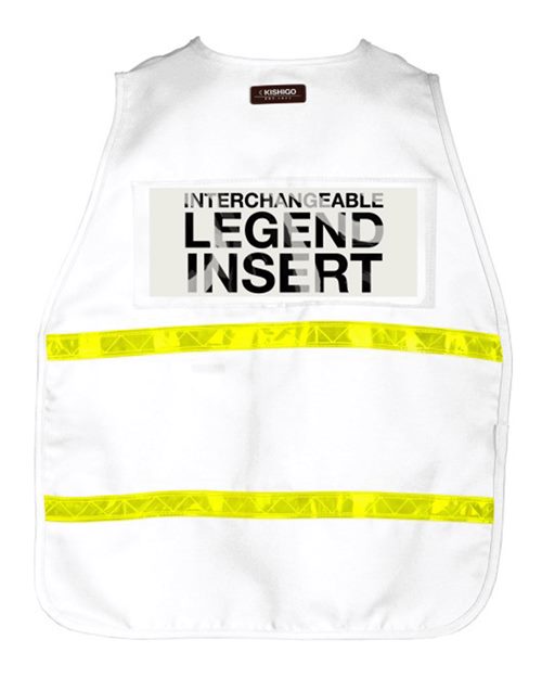 Unisex 700 Series Incident Command Vest - 3711I White Back