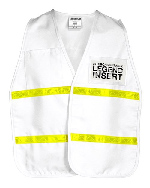 Unisex 700 Series Incident Command Vest - 3711I White Front