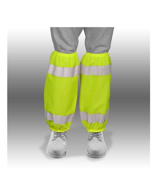 Unisex Mesh Gaiters - Lime Front