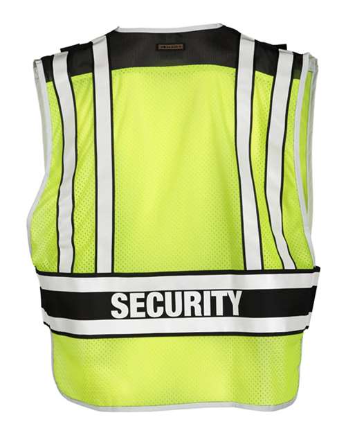 Unisex Security Vest - Lime/ Black Back