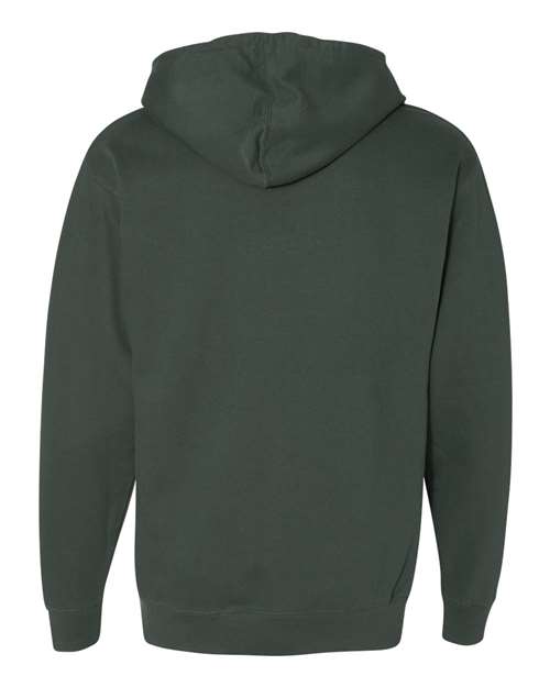 Unisex Midweight Hooded Sweatshirt - Alpine Green Back