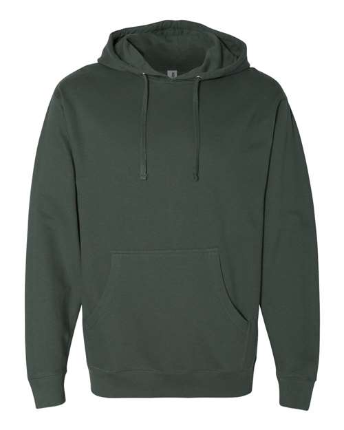 Unisex Midweight Hooded Sweatshirt - Alpine Green Front