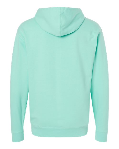 Unisex Midweight Hooded Sweatshirt - Mint Back